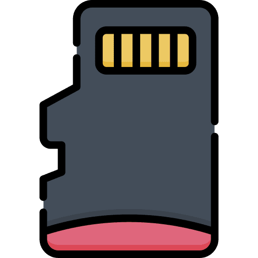 Micro sd card computer hardware flash card memory card icon