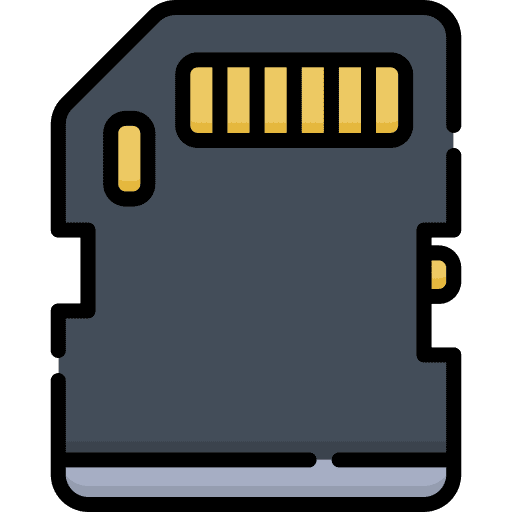 Micro sd card memory storage memory card icon
