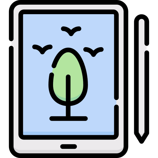 Tablet ereader ebook education icon