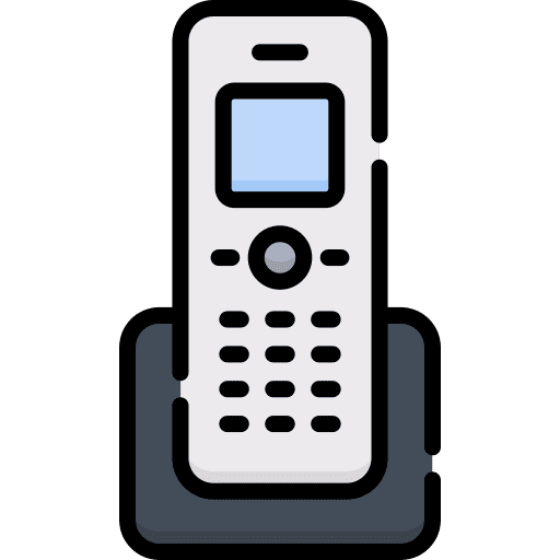 Telephone telephone communications technology icon