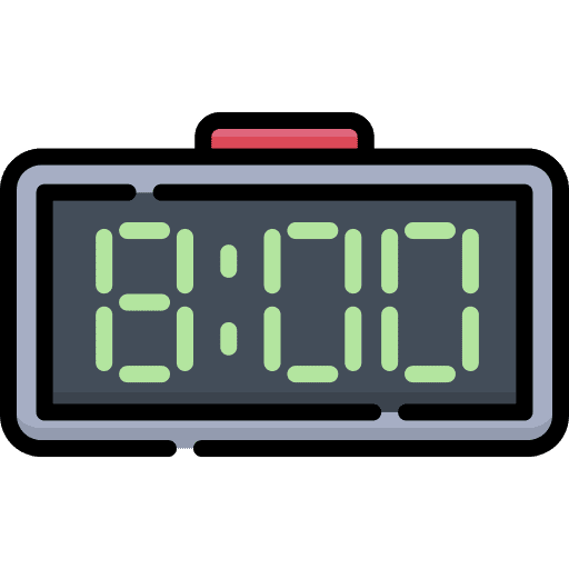 Digital clock stopwatch time digital clock icon