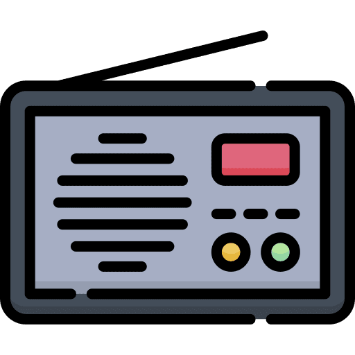 Radio radio news transistor icon