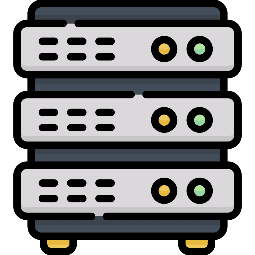 Server files network storage icon
