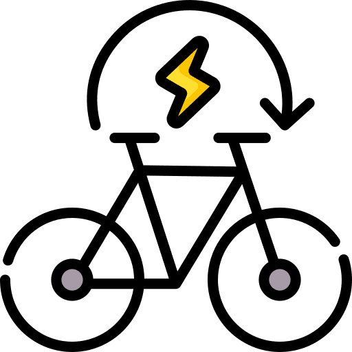 Bycicle bike transportation exercise icon