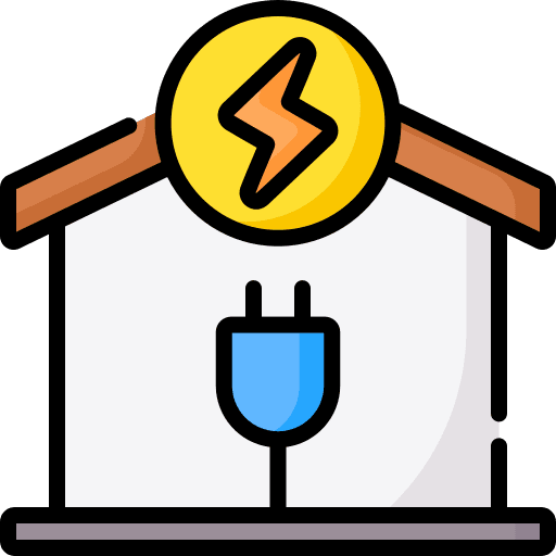 Eco house buildings ecologism electronics icon