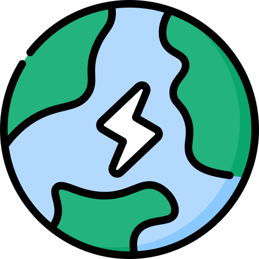 Planet planet green earth ecology and environment icon