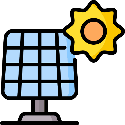 Solar panel nature solar panel renewable energy icon