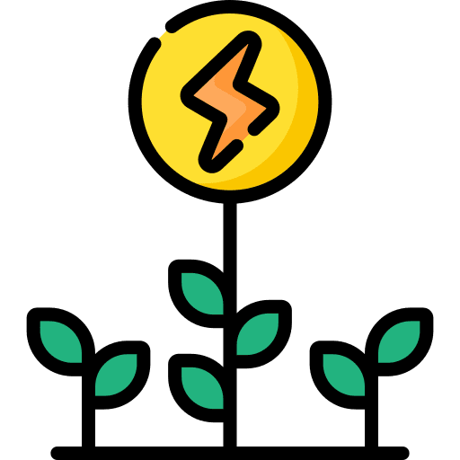 Green energy environment power energy icon