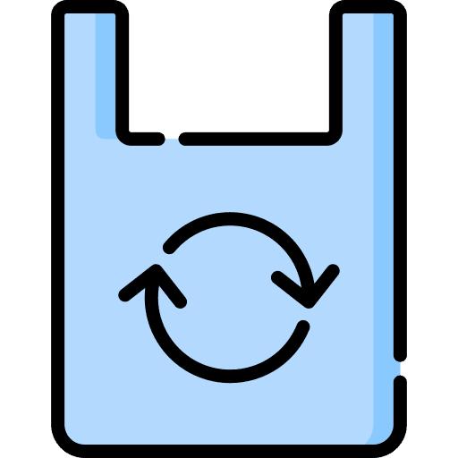 Recycled plastic bag recycled plastic bag eco bag plastic icon