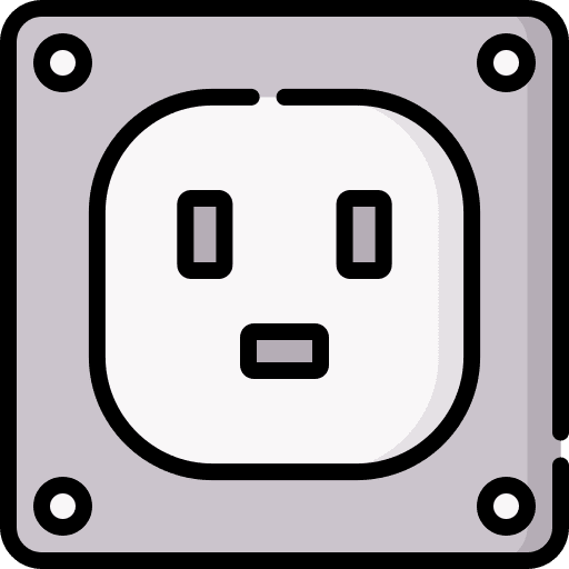 Socket electricity device technology icon