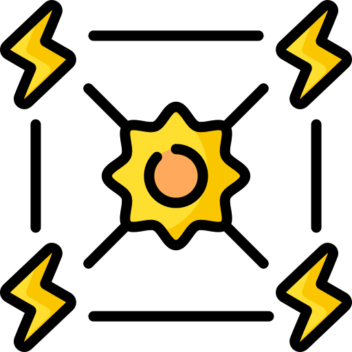 Solar energy nature renewable energy power solar icon