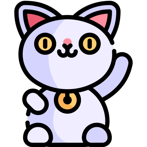 Maneki neko miscellaneous cat animals icon