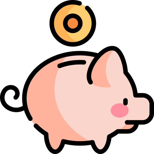 Piggy bank money save money savings icon