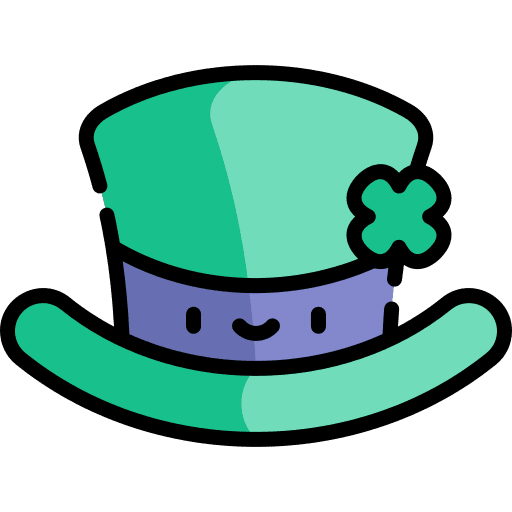 Top hat irish st patricks day cultures icon