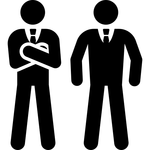 Bodyguard people enter discotheque icon