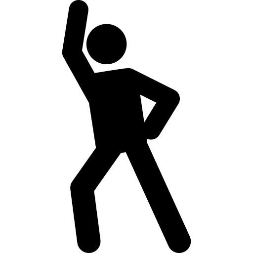 Dancing humanpictos people enjoy icon