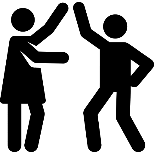 Dancing man enjoy joy icon