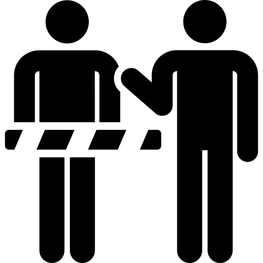 Enter access entry man icon