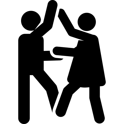 Dancing dancing disco couple icon