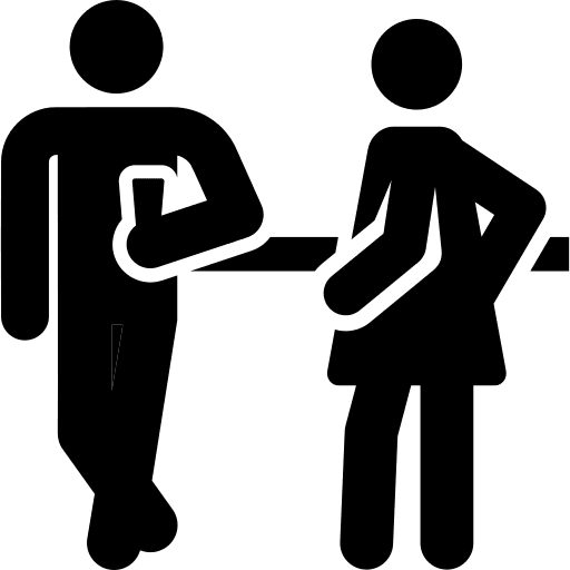 Dating couple dating man icon