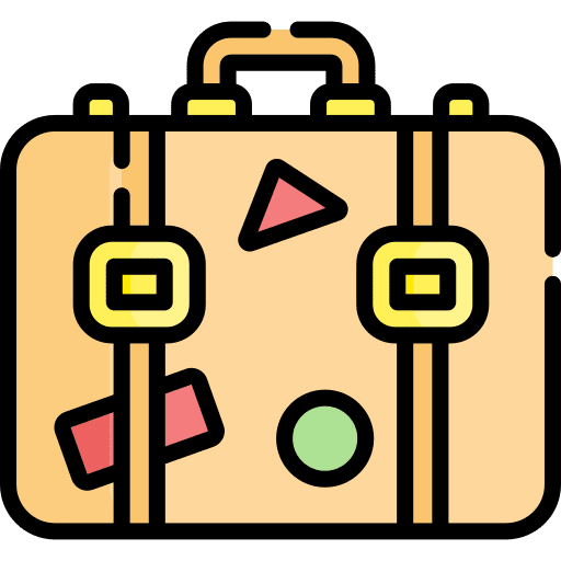 Luggage baggage travelling luggage icon