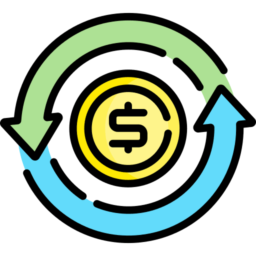 Exchange transportation commerce travel icon