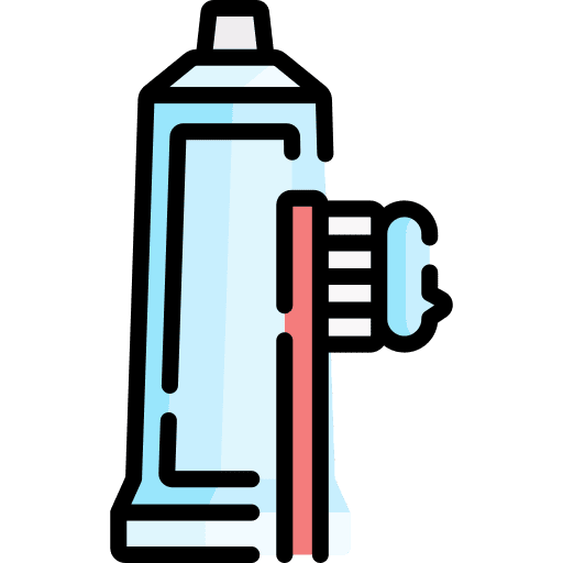 Toothbrush bathroom healthcare and medical toothbrush icon