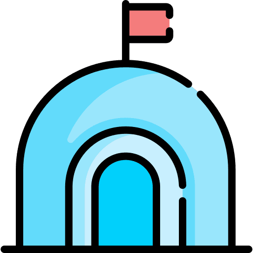 Igloo cold winter season cooler icon