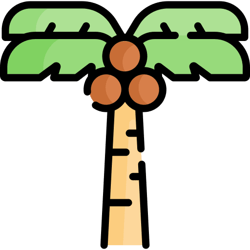 Island tropical oasis desert icon