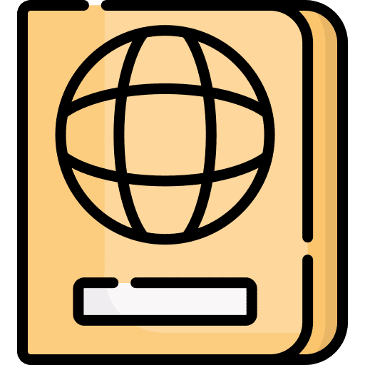 Passport travel passport holidays icon