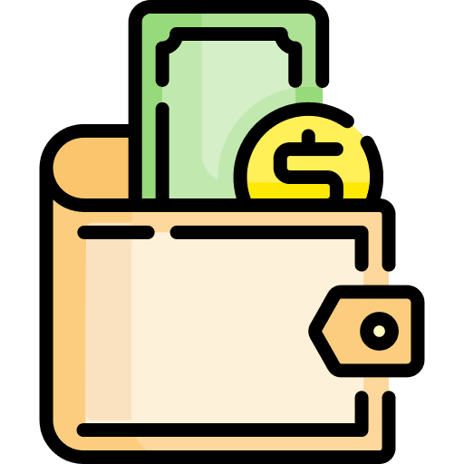 Wallet holder card travel icon