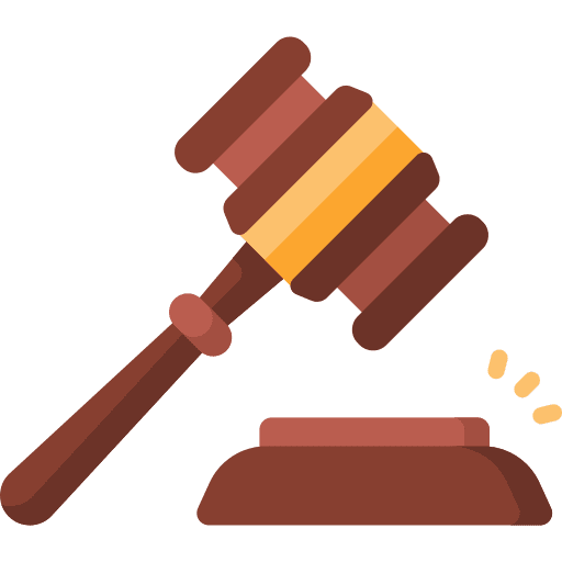 Law justice auction legal icon
