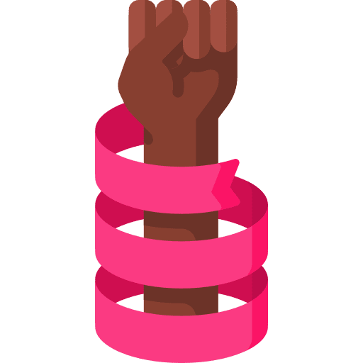 Civil right movement animate fist protest icon