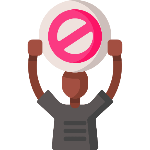 Demonstrator demonstrator vindication activism icon