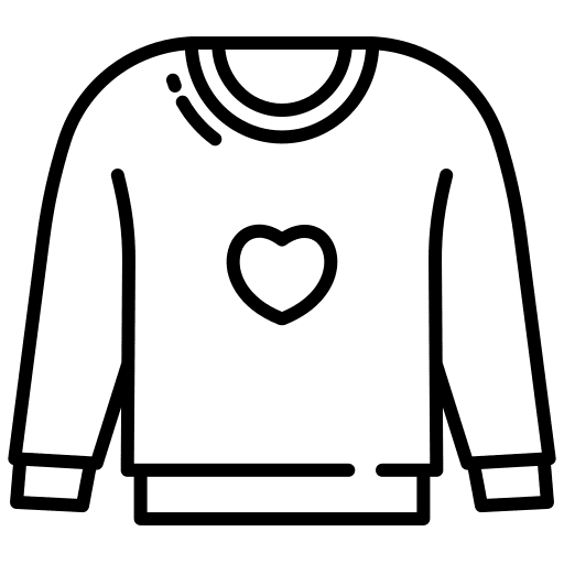 Sweatshirt fashion apparel garment icon