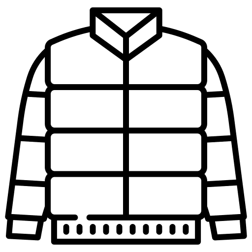 Jacket winter clothing clothes icon