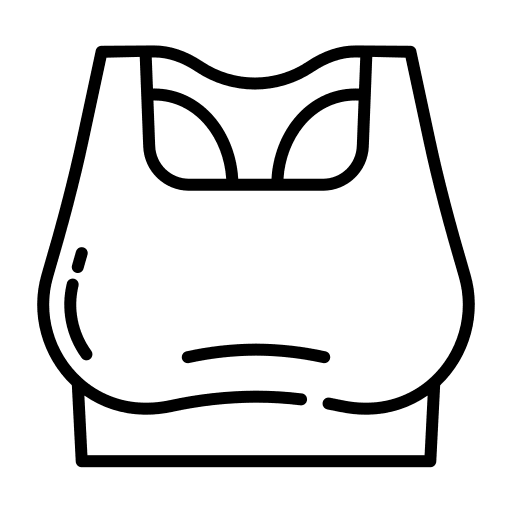 Sport bra underwear garment sport bra icon