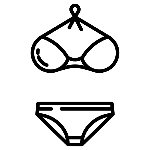 Bikini holidays clothes clothing icon