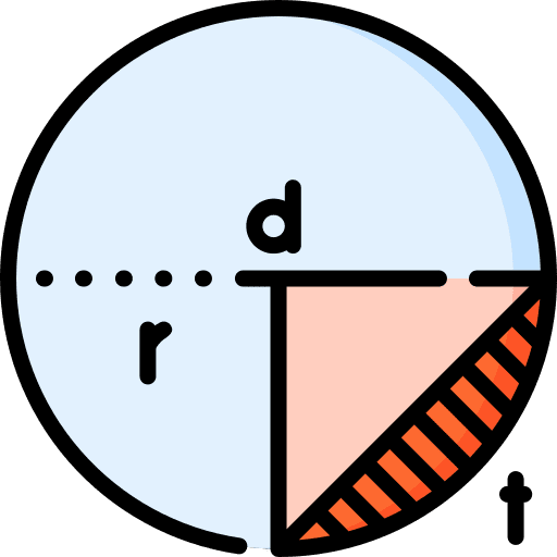 Circle maths calculation circle icon
