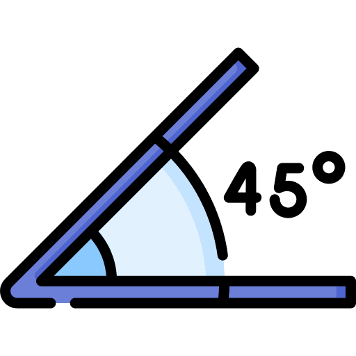 Angle maths angle science icon