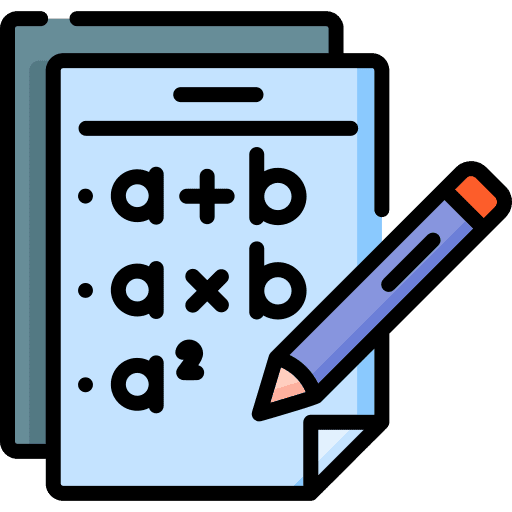 Test calculation education science icon