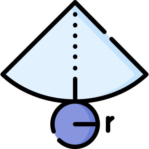 Cone maths education surface icon