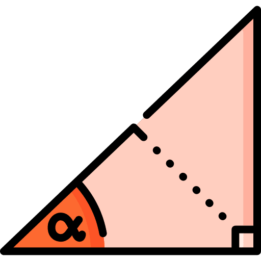 Triangle mathematics triangle calculation icon