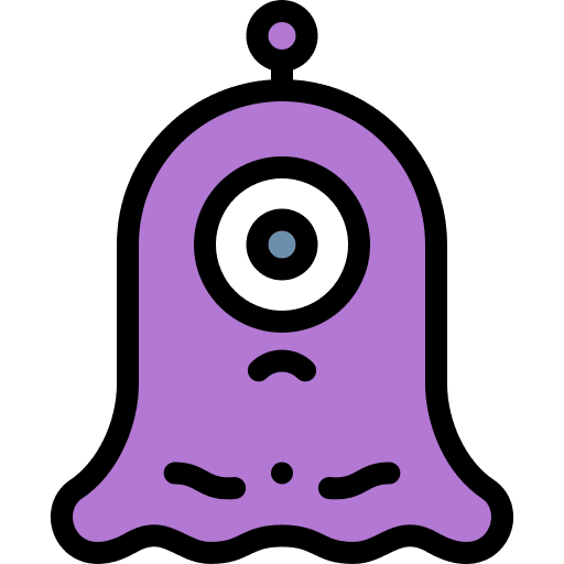 Alien nature galaxy outer space icon