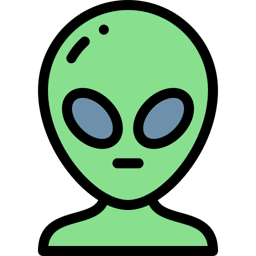 Alien universe galaxy outer space icon