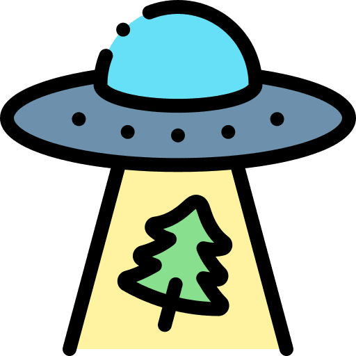 Ufo spaceship transportation transport icon