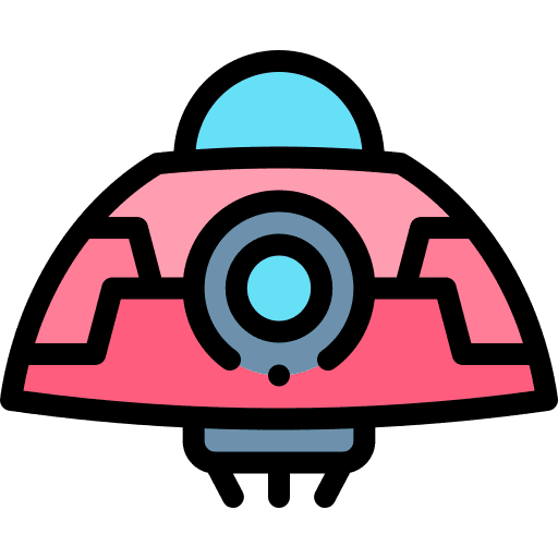 Ufo ufo transport science fiction icon