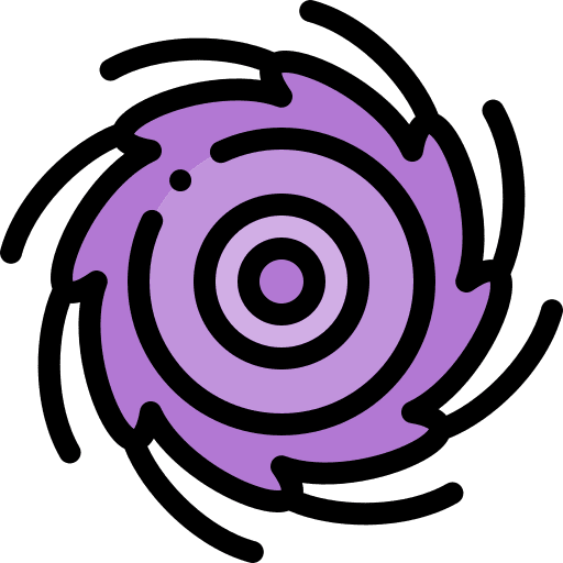 Vortex physics science education icon