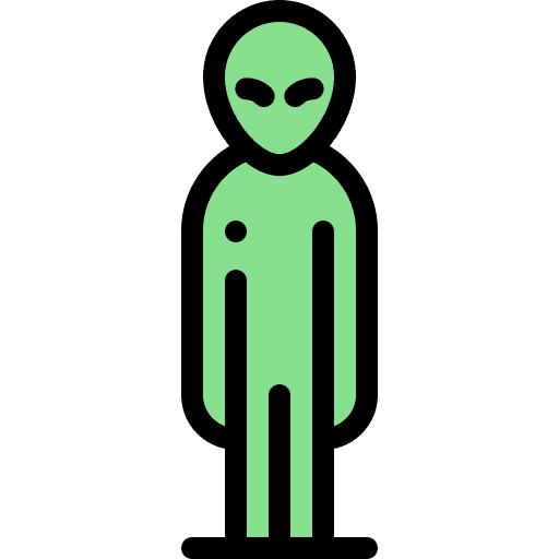Alien nature universe extraterrestrial icon