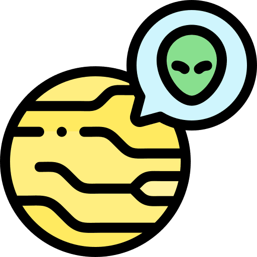 Planet extraterrestrial planet universe icon